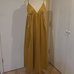 Caara Gold Midi Dress